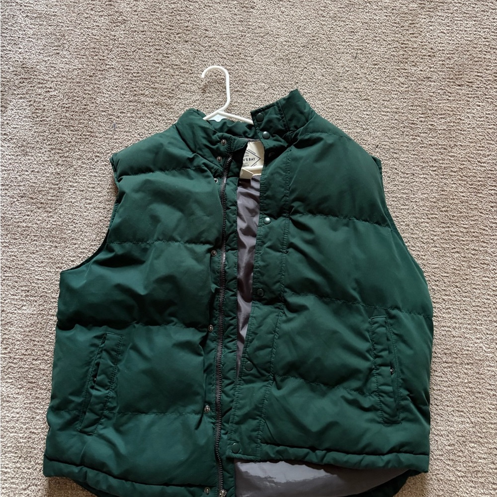 St. John's Bay Dark Green Puffer Vest